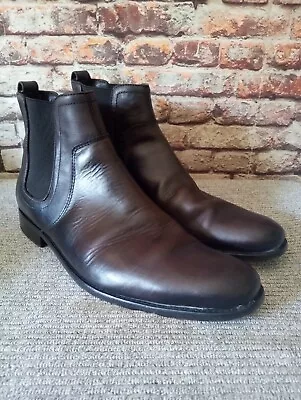 Mens John Varvatos Chelsea Boots Black Leather Boots Sz 9.5 M • $99.99