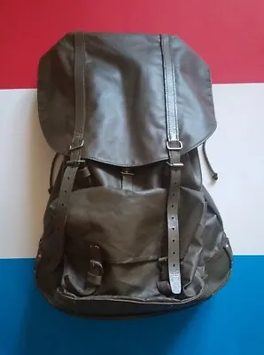 Swiss Army Soldier Rubberized Mountain Survival Military Backpack Vintage • $95