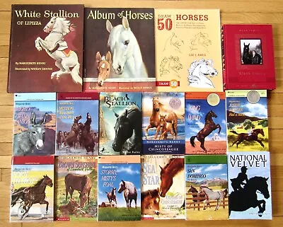 Lot 16 HISTORY OF THE HORSE & Extras Marguerite Henry Books Beautiful Feet L1 • $65