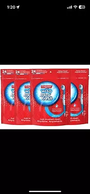 96 Colgate Wisp Max Fresh Mini Toothbrushes Peppermint 24 Per Pack Total 4 Packs • $19.88