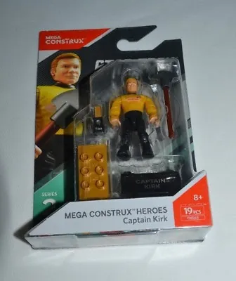 2017 Mega Construx Captain Kirk Star Trek Series 2 Fnd69 • $7.64