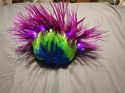 Mohawk LED Flashing Wig - Blue Green Purple - Electric/Battery Operated • $13.89