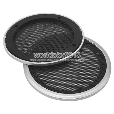 2pcs 3  Inch Speaker Cover Embedded Audio Decorative Circle Metal Mesh Grille • $5.58