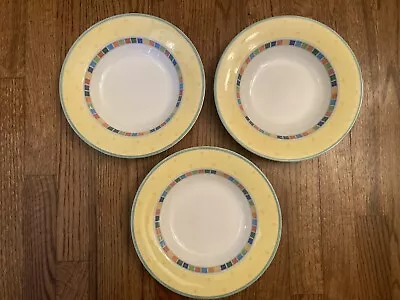 Villeroy & Boch Twist Alea Limone Set Of 3 Rim Soup Bowls (Read Description) • $39.99