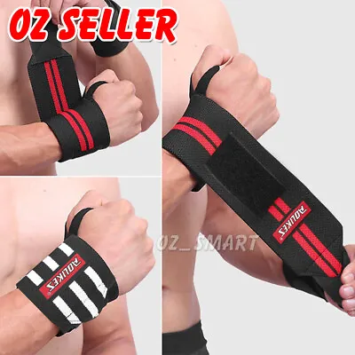 Weight Lifting Gym Muscle Training Wrist Support Straps Wraps Bodybuilding • $9.45