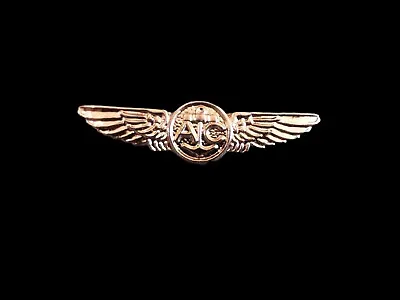 U.s Military Navy Miniature Gold Air Crew Wings 1 1/8  Inches Wide Hat Pin Lapel • $9.95