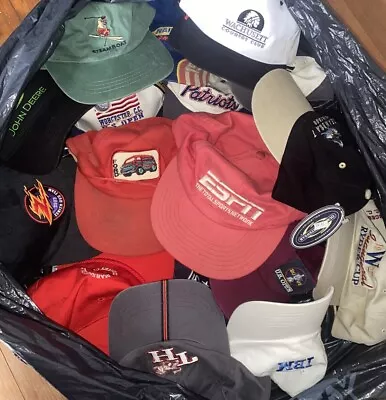 Huge Snapback Hat Baseball Cap Mixed Reseller Lot Of 25 Vintage Trucker Ball Cap • $75