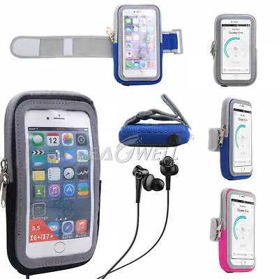 Sport Running Riding Arm Band Case Holder Zipper Bag For IPhone 12 11 Pro XS X 8 • $13.19