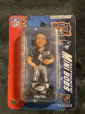 Football New England Patriots Forever Collectables Minibobs Vinatieri Super Bowl • $11