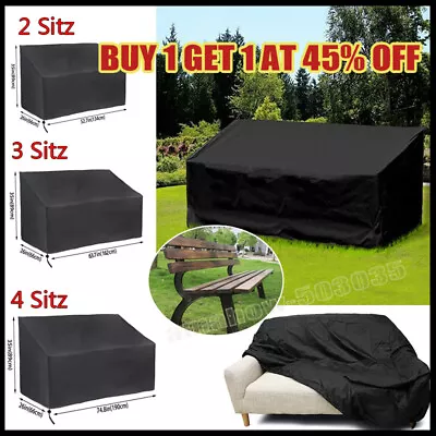 Heavy Duty Waterproof Outdoor Garden Bench Seat Cover For Furniture 2 3 4Seater • £7.22