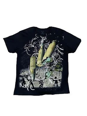 Anchor Blue Black Graphic T Shirt 100% Cotton Mens Size XXL NWOT • $13.46