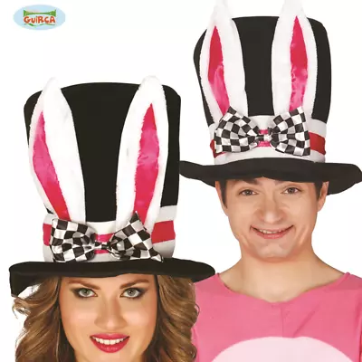 £8.99 • Buy Deluxe White Rabbit Top Hat Alice Mad Hatter Wonderland Adults Kids Fancy Dress