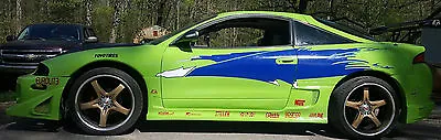 Fast And Furious Fits Mitsubishi Eclipse Car Vinyl Decal Side Hood Roof Car • $175