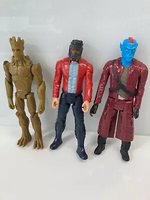 Yondu Groot & Starlord Figures - Marvel Guardians Of The Galaxy 12 Inch • £4.99