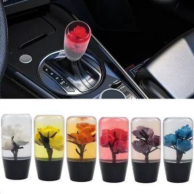 VIP 10CM JDM Clear Real Flowers Manual Gear Stick Shift Knob Lever Shifter • $20