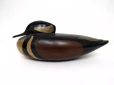 Beautiful Signed Hooded Merganser Wood Duck Decoy By Steve Hopkins • $95