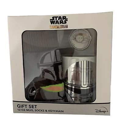 NEW Star Wars Mandalorian Gift Set (Baby Yoda Mug Keychain & Socks) • $15.99