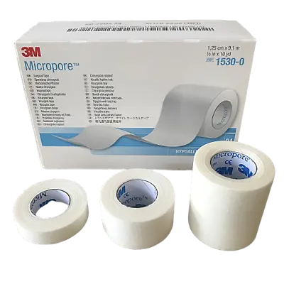 3M Micropore Surgical Tape 1.25cm 2.5cm 5cm Breathable - Eyelash Extension Tape • £2.79