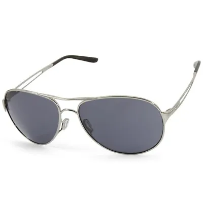 Oakley Caveat Polished Chrome/Grey Women's Sunglasses OO4054-02 • $110.88