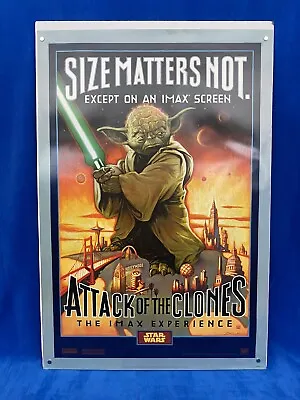 Star Wars Attack Of The Clones IMAX Limited Edition YODA 27 X40  Poster • $14.99
