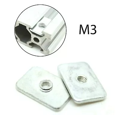 M3 Tee T Nuts For 2020 Profile Extrusion T-Slot V-Slot - 1 To 100 Packs • £2.48