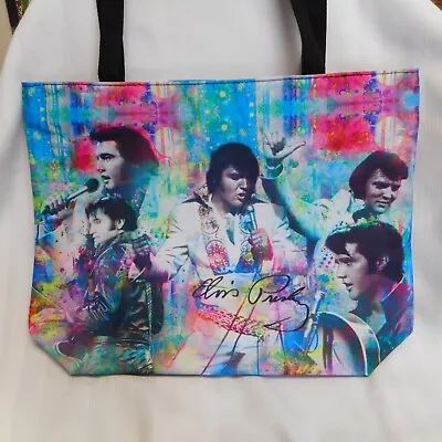 New ELVIS PRESLEY Color Collage Large Size Tote Bag • $27.35