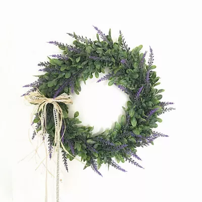 Large Artificial Lavender Wreaths Door Wreath Meadow Flower Thanksgiving Decor • £9.95