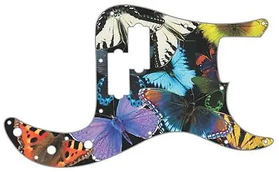 P Bass Precision Pickguard Custom Fender 13 Hole Guitar Pick Guard Butterflies • $66.33