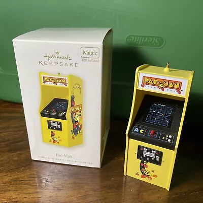 Hallmark Keepsake Ornament Pac-Man Classic Arcade MAGIC Light Sound 2008 • $99