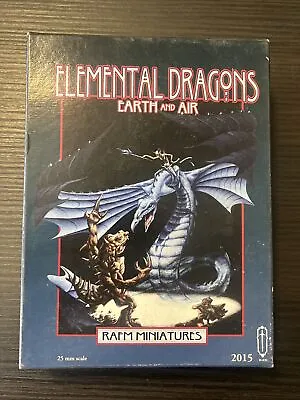 RAFM Fantasy Metal Elemental Dragons Earth And Air New D&D Dungeons And Dragons • $33.43