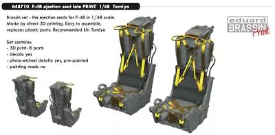 Eduard Brassin 648710 1:48 F-4B Phantom Ejection Seats Late • £10.79