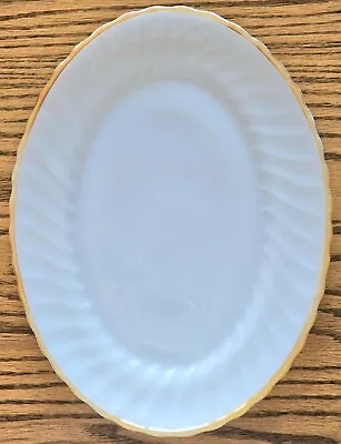 Anchor Hocking Fire King White Swirl Golden Anniversary Milk Glass 13  Platter • $10