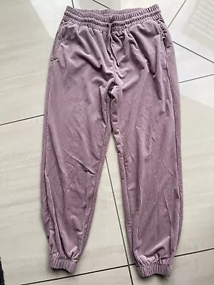 Decjuba D - Luxe Ladies Ribbed Velour Lounge Walking Pants Sz L Exc • $24.95