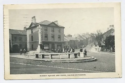 Market Square Dalton In Furness Vintage Postcard J9 • £3.95