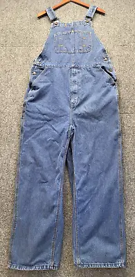 Lincoln Men's Overalls Blue Size 40x28 Dark Wash Just Getting Broke In And Comfy • $24