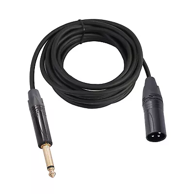 6.35mm Audio Cable TRS Stereo Male To XLR Male Balanced Interconnect Cord H9C5 • £10.36