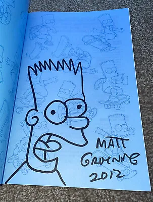 Matt Groening Signed Simpsons Comics Book Bart Simpson Out To Lunch With Sketch • $675