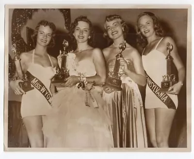1953 Trophy Winners Miss America Pageant Atlantic City New Jersey News Photo • $33.99