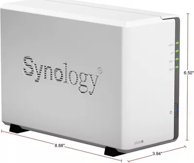 Synology 2 Bay NAS DiskStation DS220j (Diskless) 2-bay 512MB DDR4 • $154.99