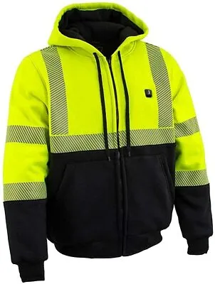 Nexgen Heat Men's 'sledge' High-viz Heated Textile Reflective Jacket - Usalr • $201