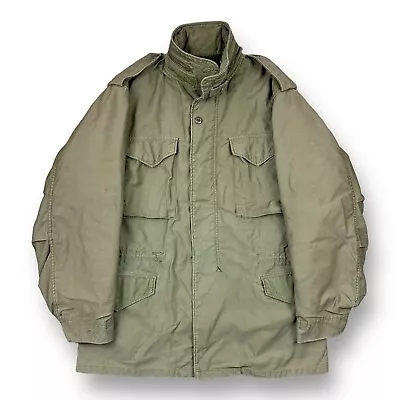 Vintage 70s US Army M-65 OG-107 Cold Weather Field Coat Jacket W/ Liner • $149.99