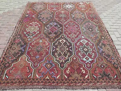 Area Rug Boho Rug Handmade Rug Vintage Rug Large Entry Rug Wool Rug75 X102  • $245.65