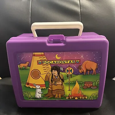 Vintage Pocahontas Purple Lunch Box Rare Variation 90's • $9.99