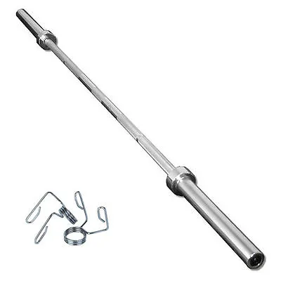 7ft  Olympic Bar Straight Barbell Free Collars/ Fitness/ Gym Weightlifting 2  • £73.99