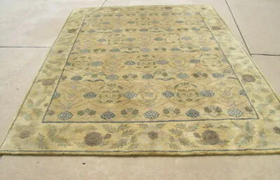 Lovely Vintage Tibetan Arts And Crafts Voysey Design Oriental Rug Carpet 96x118  • $1100