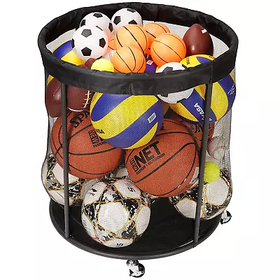 Sports Equipment Organizer For Garage Mesh Ball Holder For Soccer Basketball  • $81.99