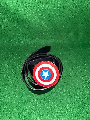 Marvel Comics Belt  With Captain America Metal Buckle • £13.50
