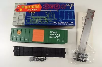 Roundhouse HO Texas Mexican Railway #3064 50' PS Rib-Side Boxcar Kit - 1909 • $39.99