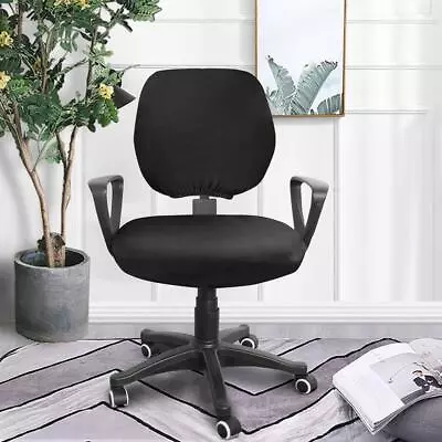 Spandex Stretch Computer Chair Cover Home Office Chairs Seat Case (Black) • $13.59