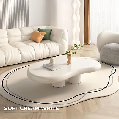 GUYII Cloud Coffee Table White Center Table For Living Room With Legs Modern • $185